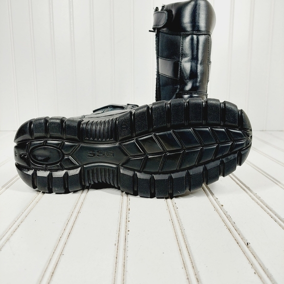 NEW  SSG Army Black Combat Lace Up Comfy Midi Military Boots  A1033 - Picture 8 of 12